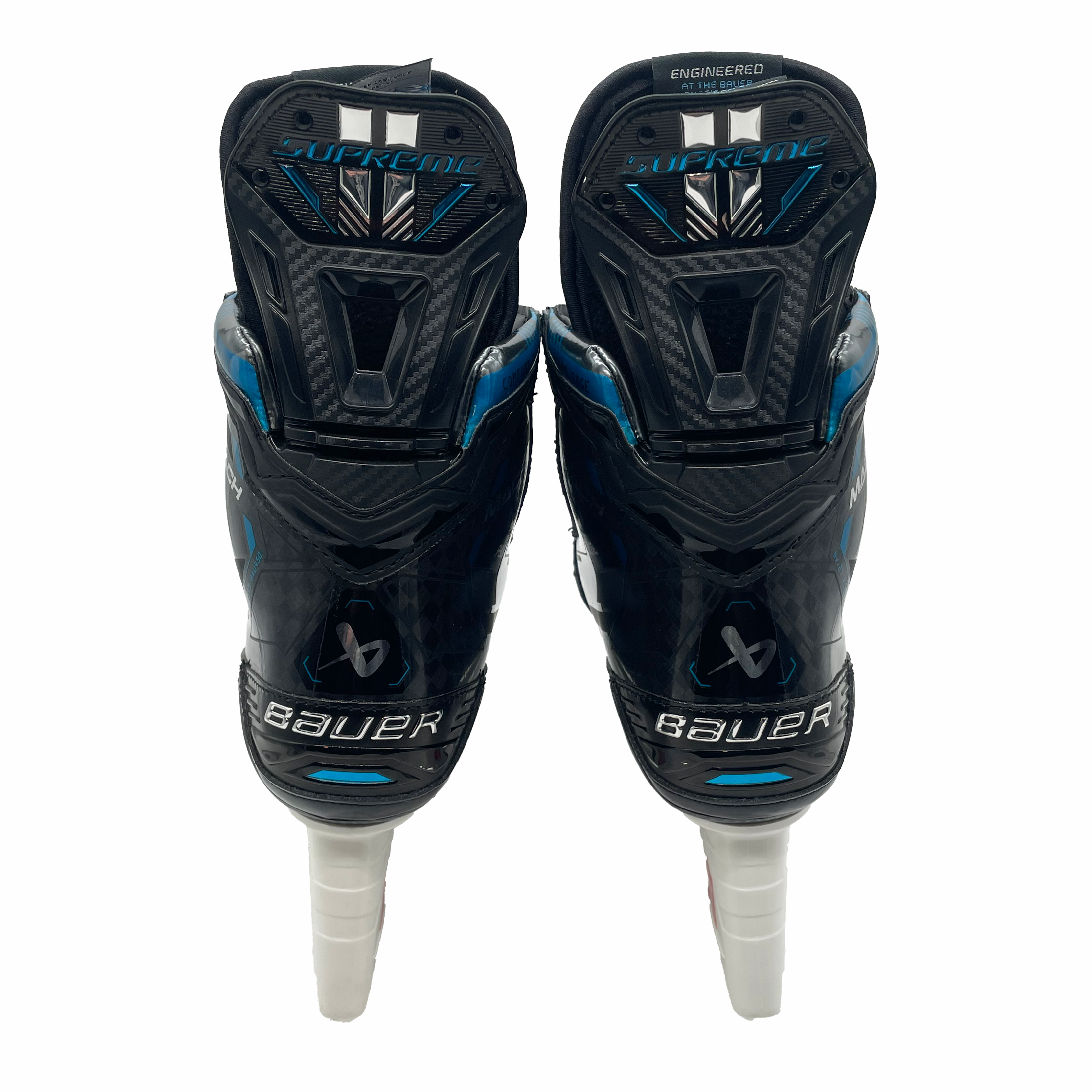 Patins de hockey Bauer Supreme Mach Pro Stock – Taille 9D (bleu poudre)